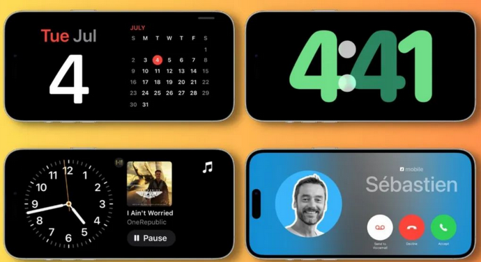 三水苹果手机维修分享iOS17横屏充电待机显示有什么好处 