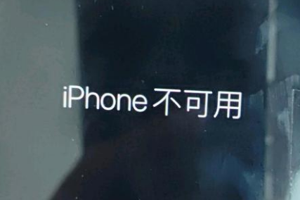 三水苹果服务网点分享锁屏界面显示“iPhone 不可用”如何解决 